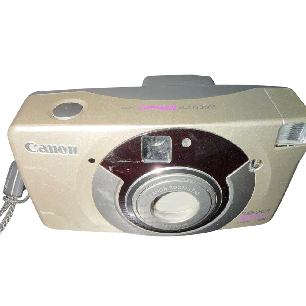 ⁠Vintage Canon Sure Shot 105 Zoom S Date 35mm Point & Shoot Film Camera SAF⁠ 90s